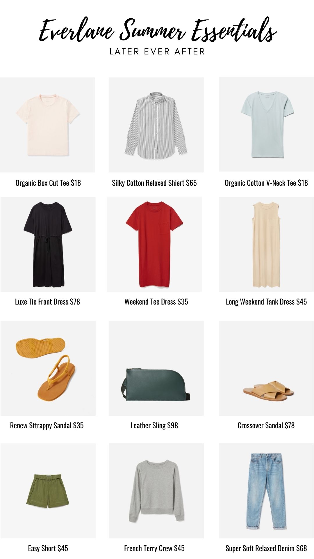 Everlane Summer Essentials - Later Ever After, BlogLater Ever After – A ...