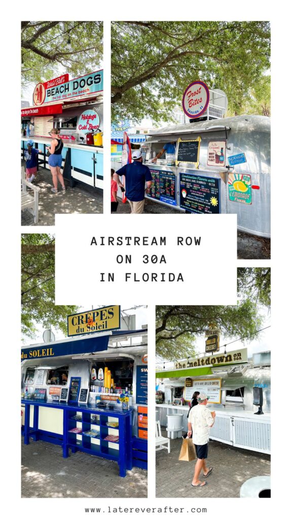 airstream row in seaside florida, 30A vacation 